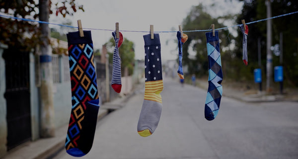 Fun socks - Which one are you today? - Yellow & Green