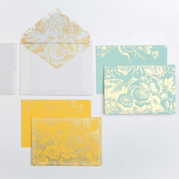 Note Set, French Saffron Design (12 x Note Card + Envelopes) - [product-type] - Inclusive Trade