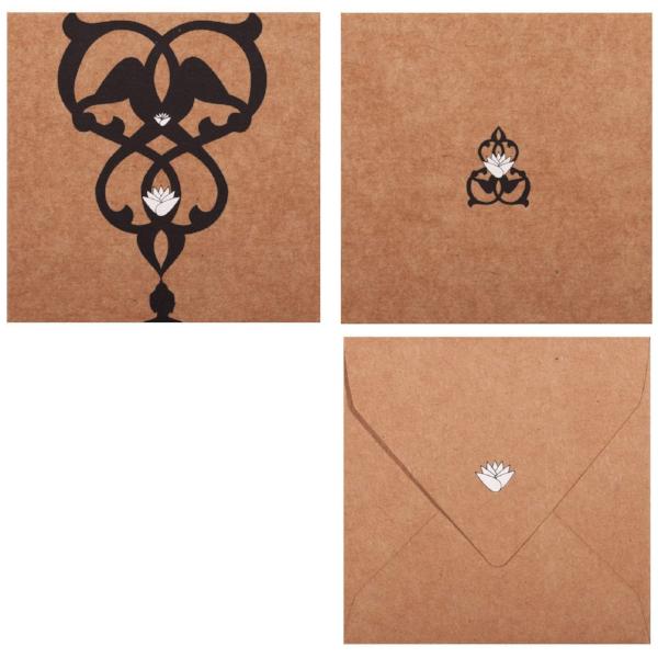 Mini Note Set, With Envelopes, Imaan Design  (Set of 12) - [product-type] - Inclusive Trade