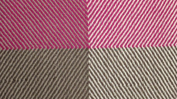 Handwoven cushion cover - Himalayan Merino Wool - Jewel Pink - [product-type] - Inclusive Trade