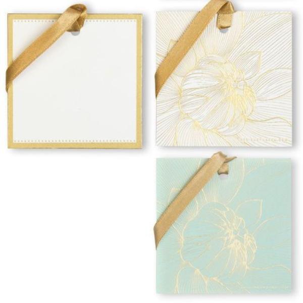 Gift Tag + Ribbons, Flower Power Design, Handmade, Silk Screened (Set of 12 Pieces) - [product-type] - Inclusive Trade