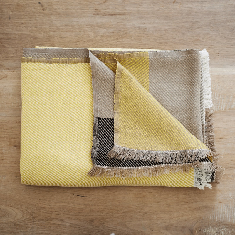Handwoven throw - Himalayan Merino Wool- Sunny Yellow - [product-type] - Inclusive Trade