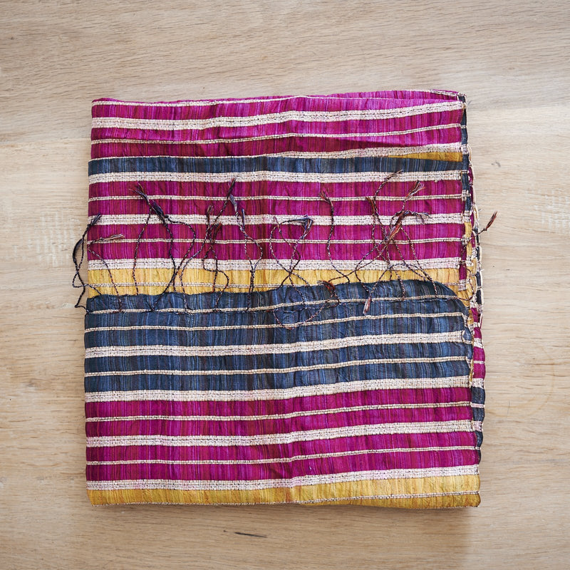 Lotus & Silk handwoven exclusive scarves from Myanmar- pink & gold - [product-type] - Inclusive Trade