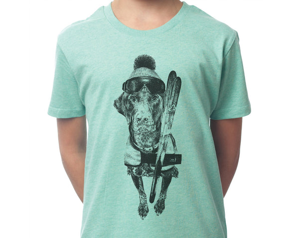 The Alpine Guru - Kids T-shirt- Mid Heather Green - [product-type] - Inclusive Trade