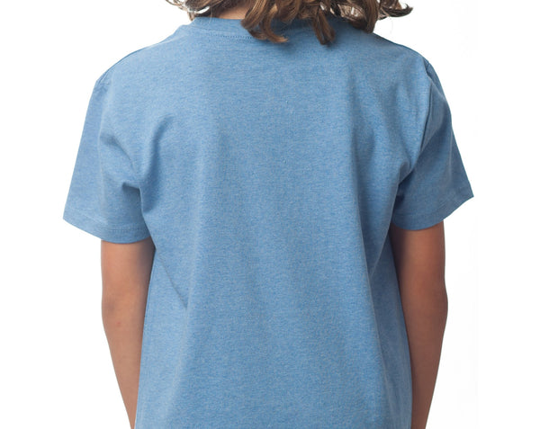The Alpine Guru - Kids T-shirt - Mid Heather Blue - [product-type] - Inclusive Trade