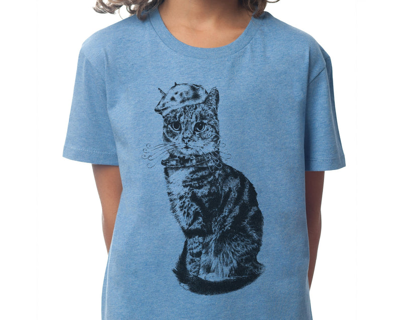 Monsieur Bartholomew - Kids T-shirt- Mid Heather Blue - [product-type] - Inclusive Trade