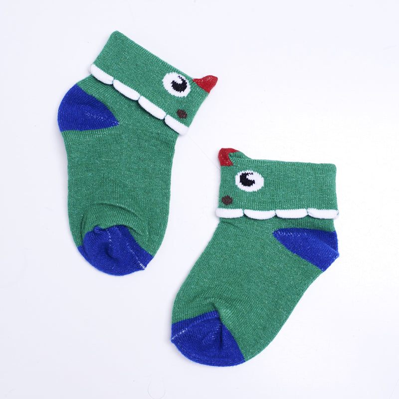 2 Pairs of 3d Animal Socks- Dino Croco & Jumpy Froggy - [product-type] - Inclusive Trade