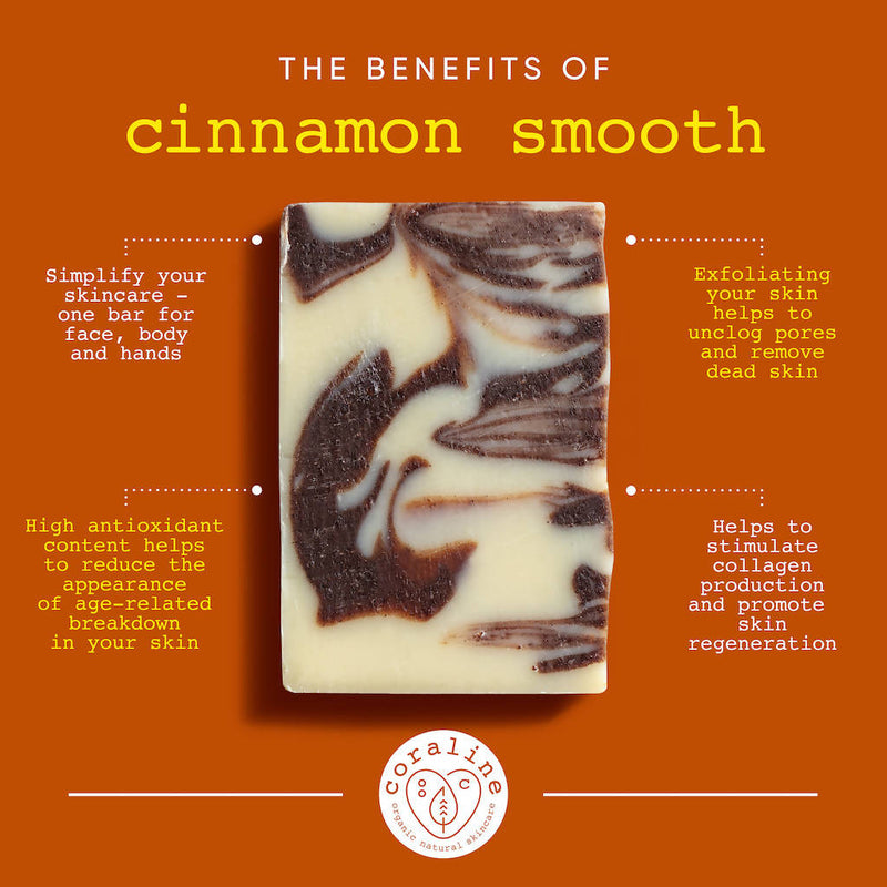 'Cinnamon Swirl' - Organic Cinnamon, Almond and Oat Exfoliating Soap Bar - [product-type] - Inclusive Trade