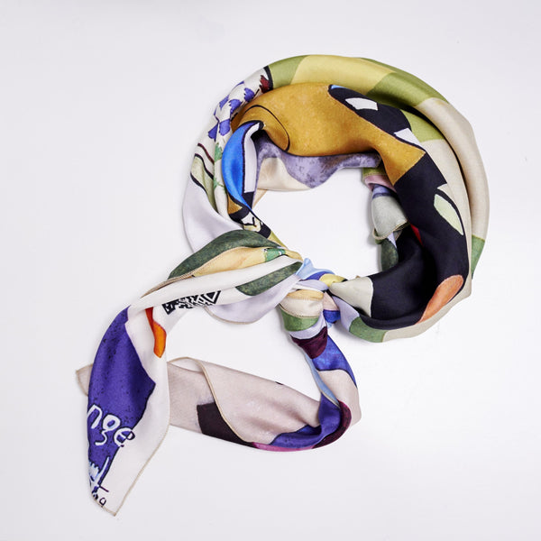 Silk Scarf - Waiting for the Train (Limited pieces) - [product-type] - Inclusive Trade
